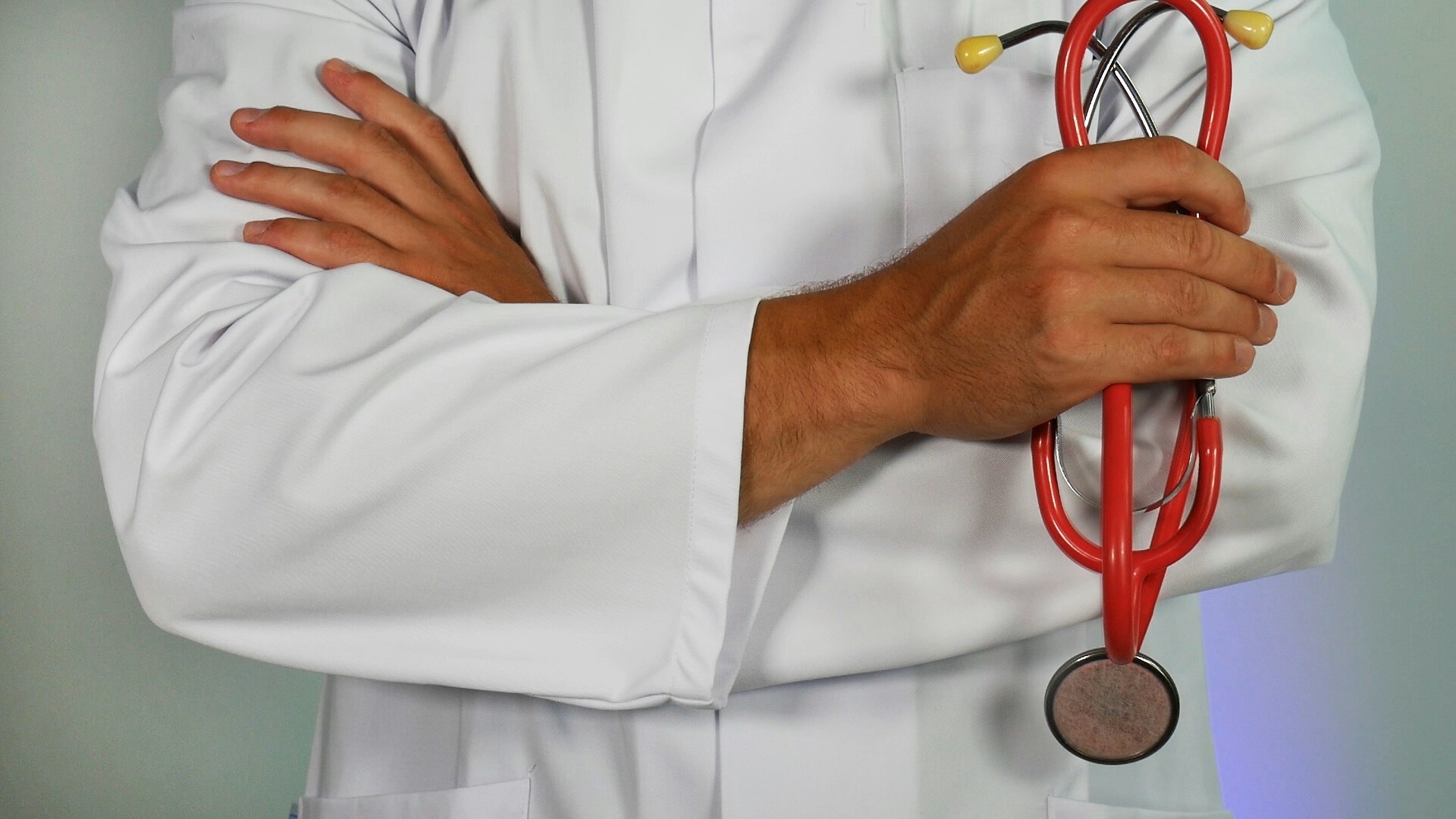 Medical provider with stethoscope